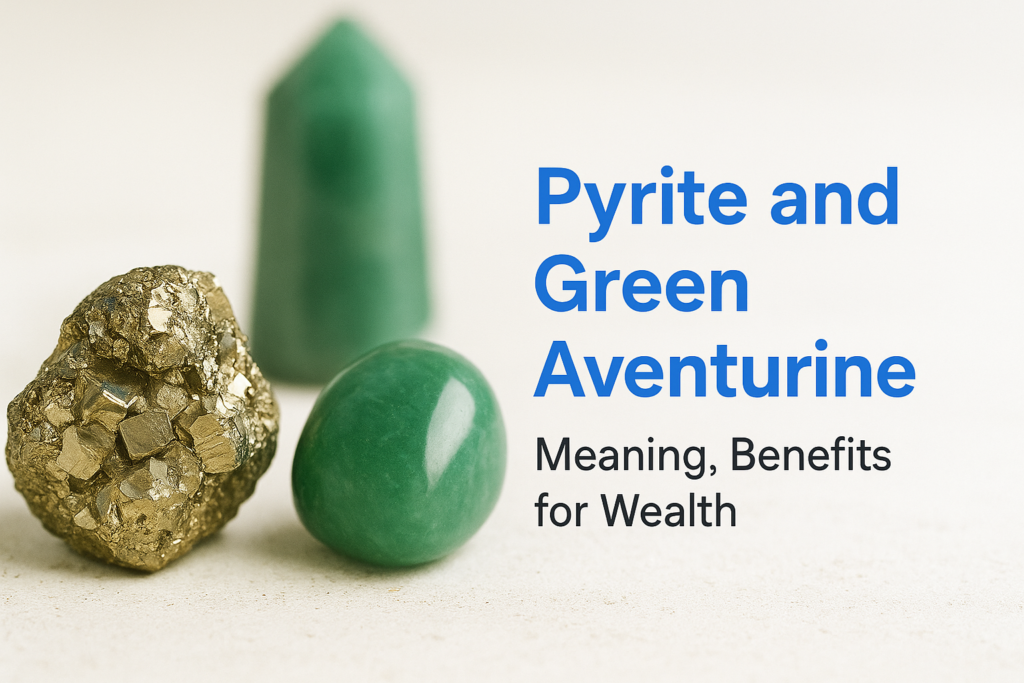 Pyrite and Green Aventurine: Meaning, Benefits for Wealth