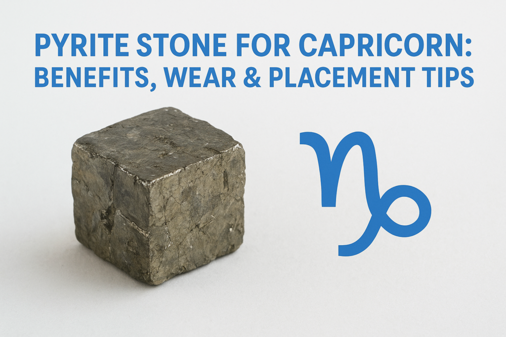 Pyrite Stone for Capricorn: Benefits, Wear & Placement Tips