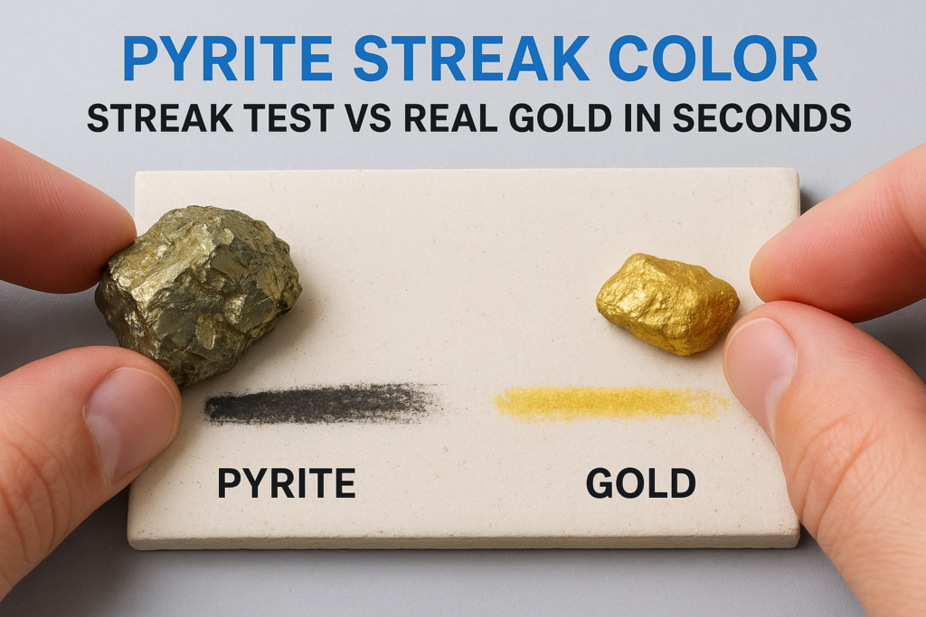 Pyrite Streak Color: Streak Test Vs Real Gold In Seconds